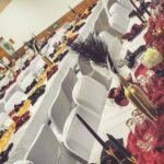 Weiße Stuhlhussen beim Kirchspiel Märkischer Schützenverein 1827 e.V. in Hamm bei einer Feier – elegante Dekoration für Hochzeiten und Veranstaltungen